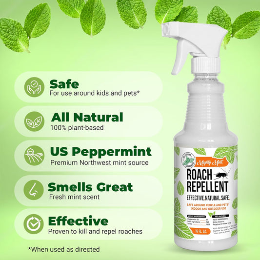 Mighty Mint 16Oz Cockroach Repellent Natural Peppermint Oil Spray