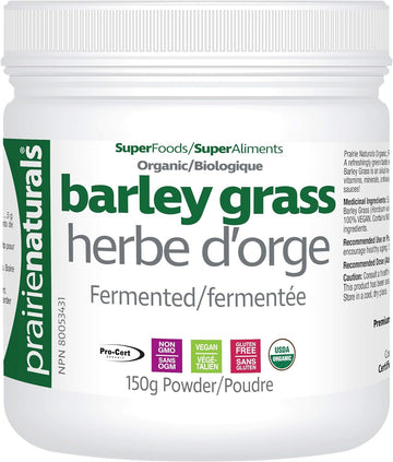 Prairie Naturals Organic Fermented Barley Grass Juice Powder, 5.3 Ounc