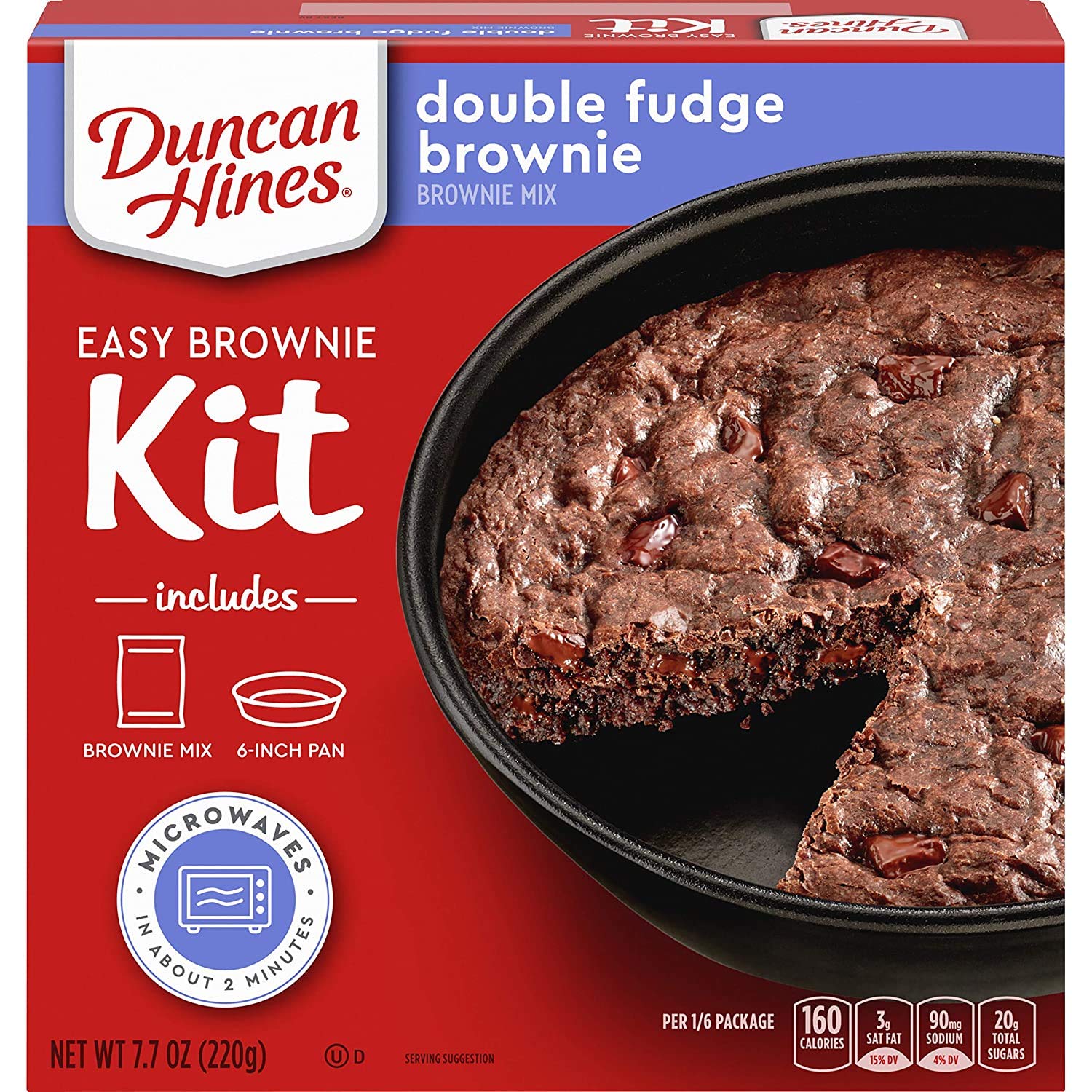 Duncan Hines Easy Brownie Kit Double Fudge Brownie Mix, 7.7 OZ : Everything Else