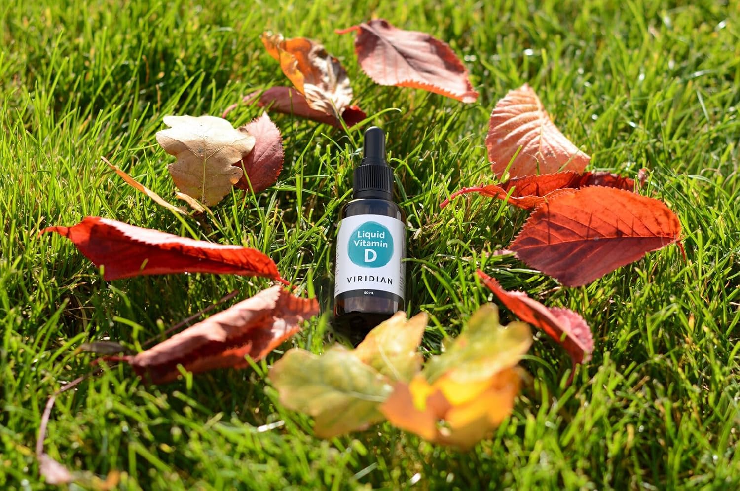 Viridian - Liquid Vitamin D3 2000Iu - 50Ml | Bone, Muscle & Immune Health | Plant-Based Lichen Source | Vegan D3 Drops, Orange Flavour | Vegan & Kosher | Nutritionist Formulated