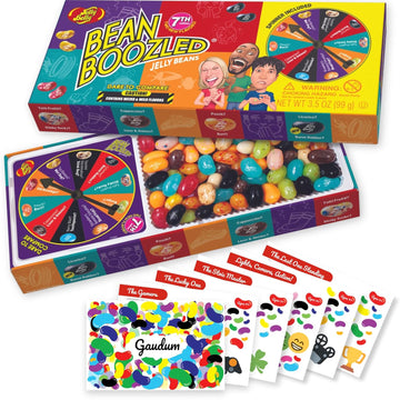 Jelly Belly Bean Boozled Jelly Beans Candy New Edition + 5 Gaudum Jelly Bean Cards (For Kids)