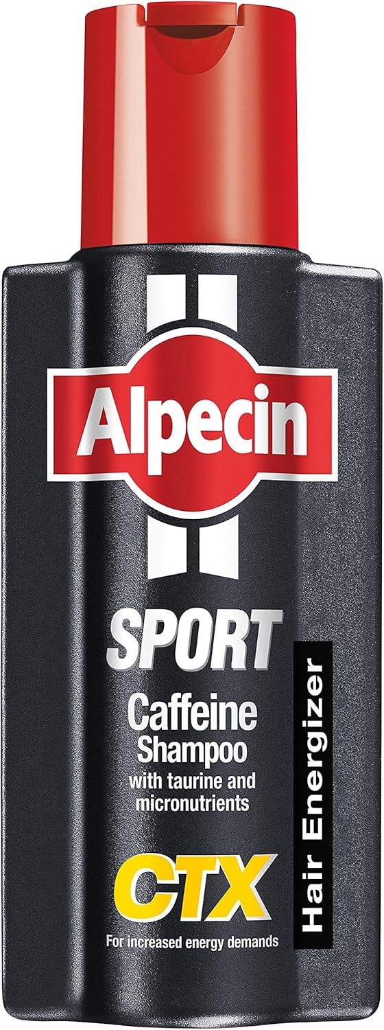 Alpecin Sport Caffeine Shampoo Ctx With Taurine 250Ml | Natural Hair Growth For Men | Energizer For Strong Hair | Hair Care For Men Made In Germany