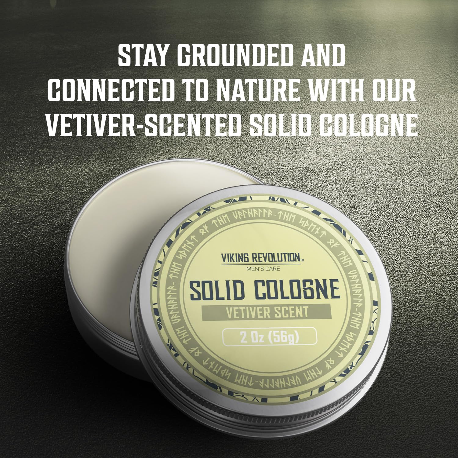 Viking Revolution Vetiver Mens Solid Cologne Men 2 Oz - Men Solid Perfume with Vetiver Cologne for Men - Balm Cologne for Mens Cologne Balm Travel Cologne Wax (1 pack, Vetiver) : Beauty & Personal Care