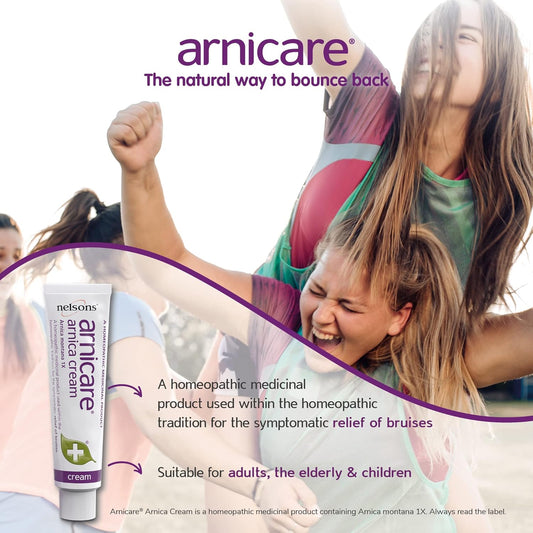 Arnicare Arnica Cream For Bruise Relief (30G), Arnica Montana Bruise Cream, For Bruises, Swelling, Knocks & Bumps, Homeopathic Medicinal Product With Natural Arnica