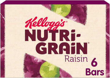 Kellogg'S Nutri-Grain Bakes Raisin Snack Bars Box, 6 X 45G