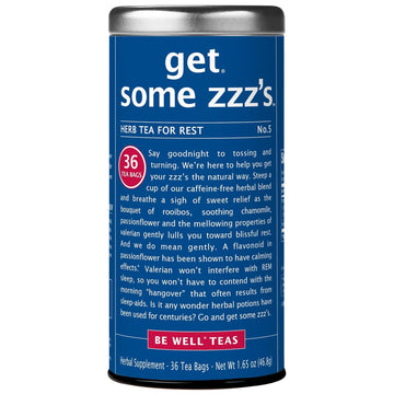 The Republic Of Tea, Get Some Zzz’S – No. 5 Herb Tea For Rest, No Caffeine, 36 Tea Bags