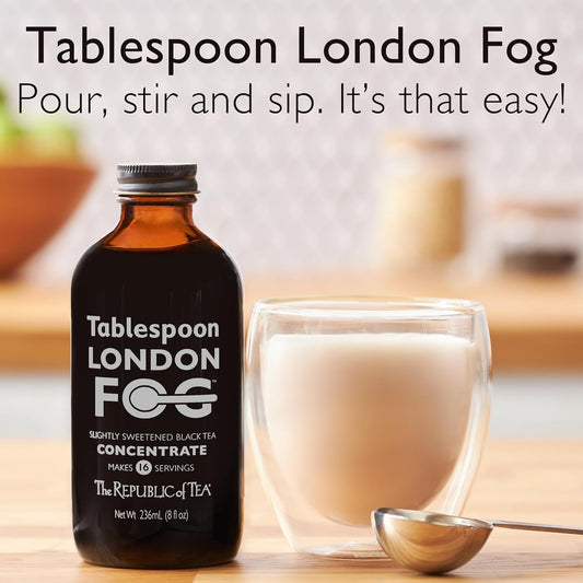 The Republic Of Tea – Tablespoon London Fog, Black Tea Concentrate, 8 Fl Oz -16 Servings