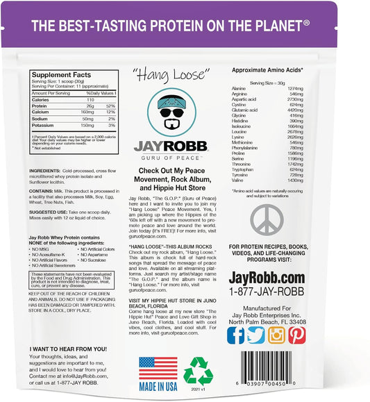 Jay Robb Whey Protein (Unflavored, 12 oz)