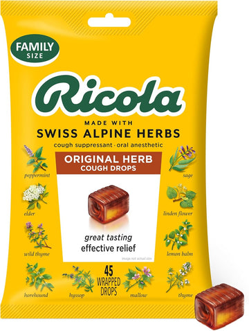 Ricola Original Herb Cough Drops, 45 Count