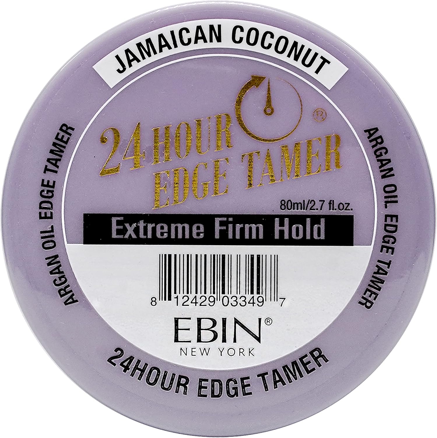 Ebin New York 24 Hour Edge Tamer Refresh – Extreme Firm Hold, 8.25 Oz, Kiwi Pineapple – No Flaking, No White Residue, Shine And Smooth With Argan Oil & Castor Oil