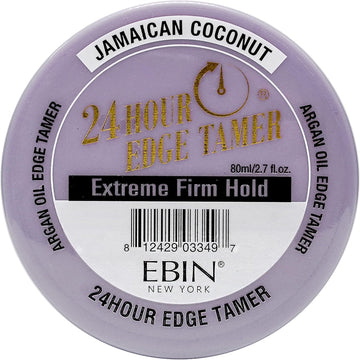 Ebin New York 24 Hour Edge Tamer Refresh – Extreme Firm Hold, 8.25 Oz, Kiwi Pineapple – No Flaking, No White Residue, Shine And Smooth With Argan Oil & Castor Oil