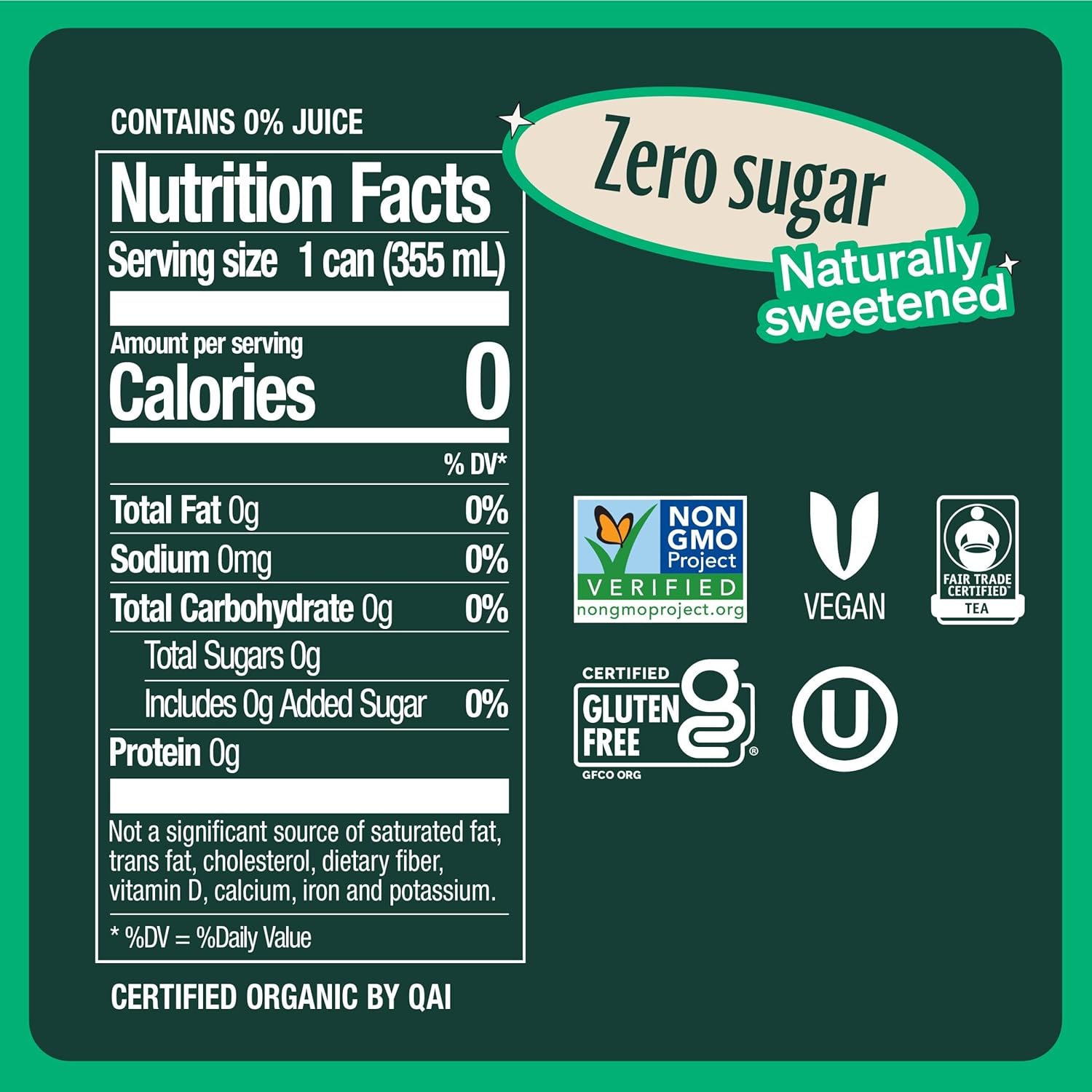Zevia Zero Sugar Tea, Tea Refresher Variety Pack, 12 Oz Cans (12-Pack) – Naturally Sweetened, Zero Calorie Sugar Free - Non-Gmo Project Verified, Gluten-Free, Vegan