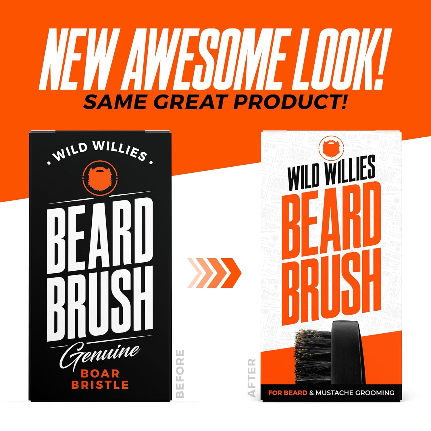 Wild Willies Natural Boar Bristle Beard Brush for Men - Professional Beard and Mustache Grooming Brush with Ergonomic Wooden Handle - Small Travel Pocket Size Beard Detangler, Smoothens, Softens : Beauty & Personal Care