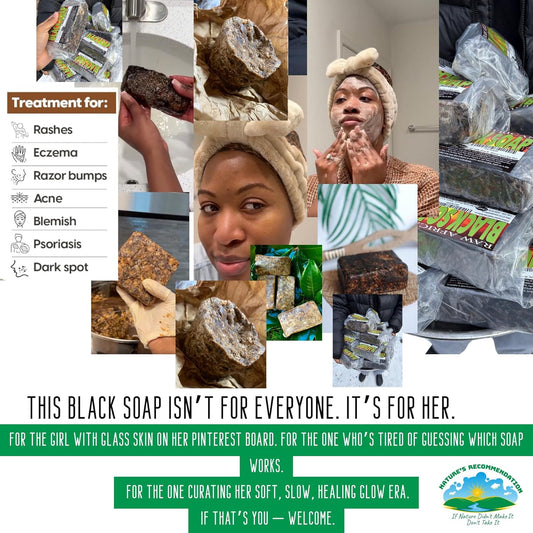Premium African Black Soap - Pure 1 Pound Bulk. Raw Organic Soap For Acne, Dry Skin, Rashes, Burns, Scar Removal, Face & Body Wash, From Ghana West Africa - Authentic African Moisturizer
