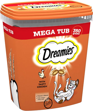 Dreamies Cat Treats Chicken 350g (pack of 2)?373422