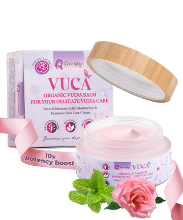 Vulva Balm Moisturizing Vaginal Cream with Menthol; Natural Yoni Cream for Feminine Health; Intimate Vulva Care for Redness Relief; Dryness Menopause Cream for External usage Sensitive Skin (2 oz)