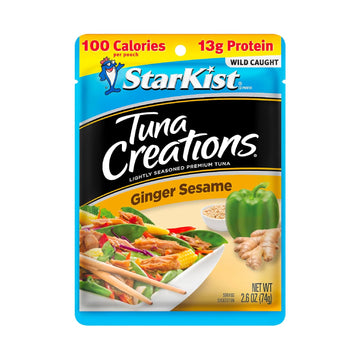 StarKist Tuna Creations Ginger Sesame, 2.6 Oz, Pack of 24
