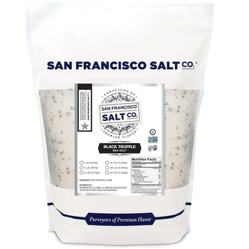 Italian Black Truffle Salt 1Lb. Bulk Bag By San Francisco Salt Company