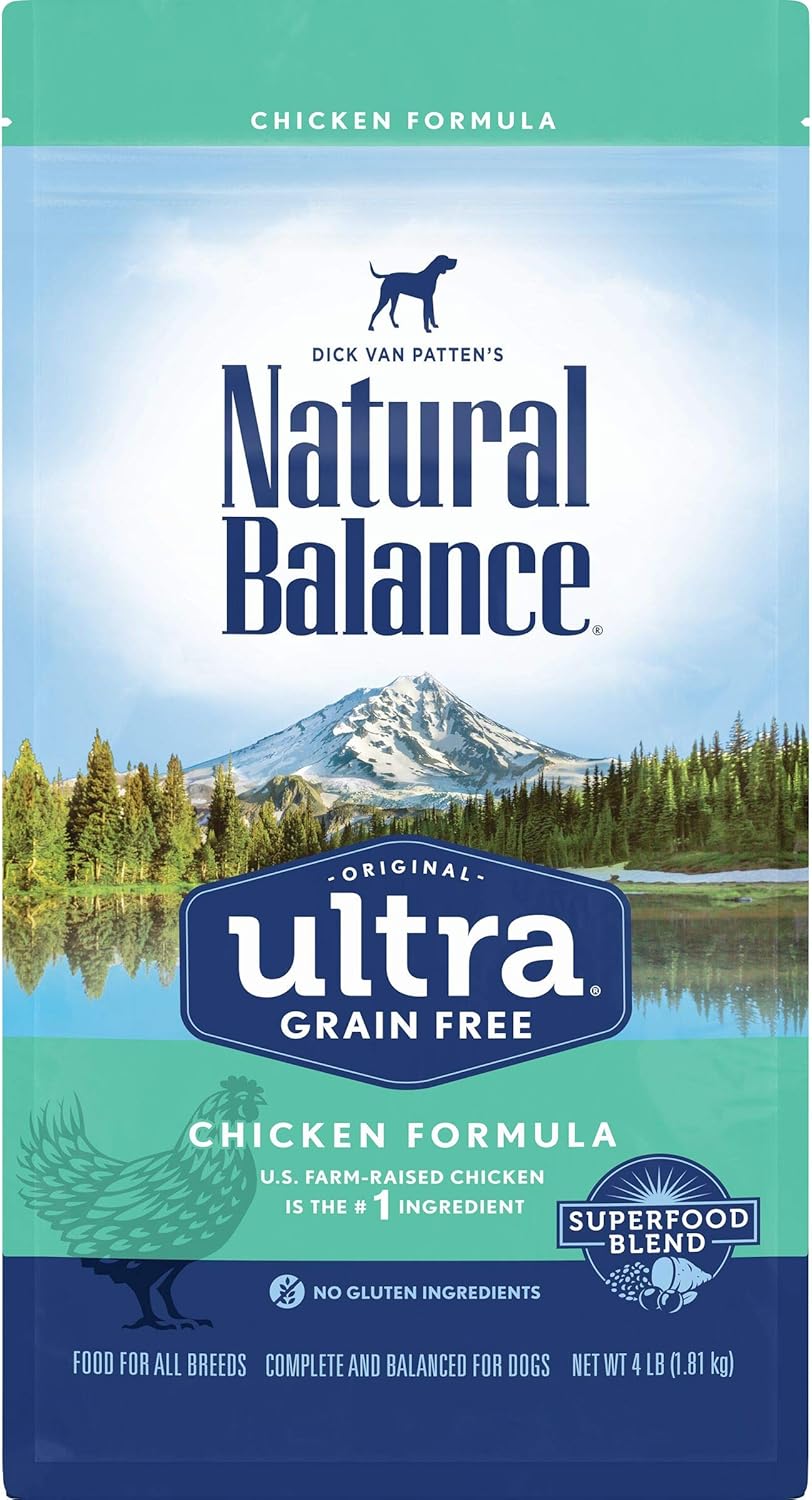 Natural Balance Original Ultra Grain-Free Chicken | All Life Stages Dry Dog Food | 4-Lb. Bag