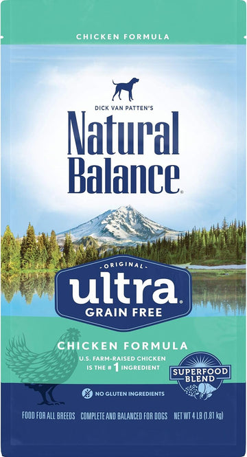Natural Balance Original Ultra Grain-Free Chicken | All Life Stages Dry Dog Food | 4-Lb. Bag