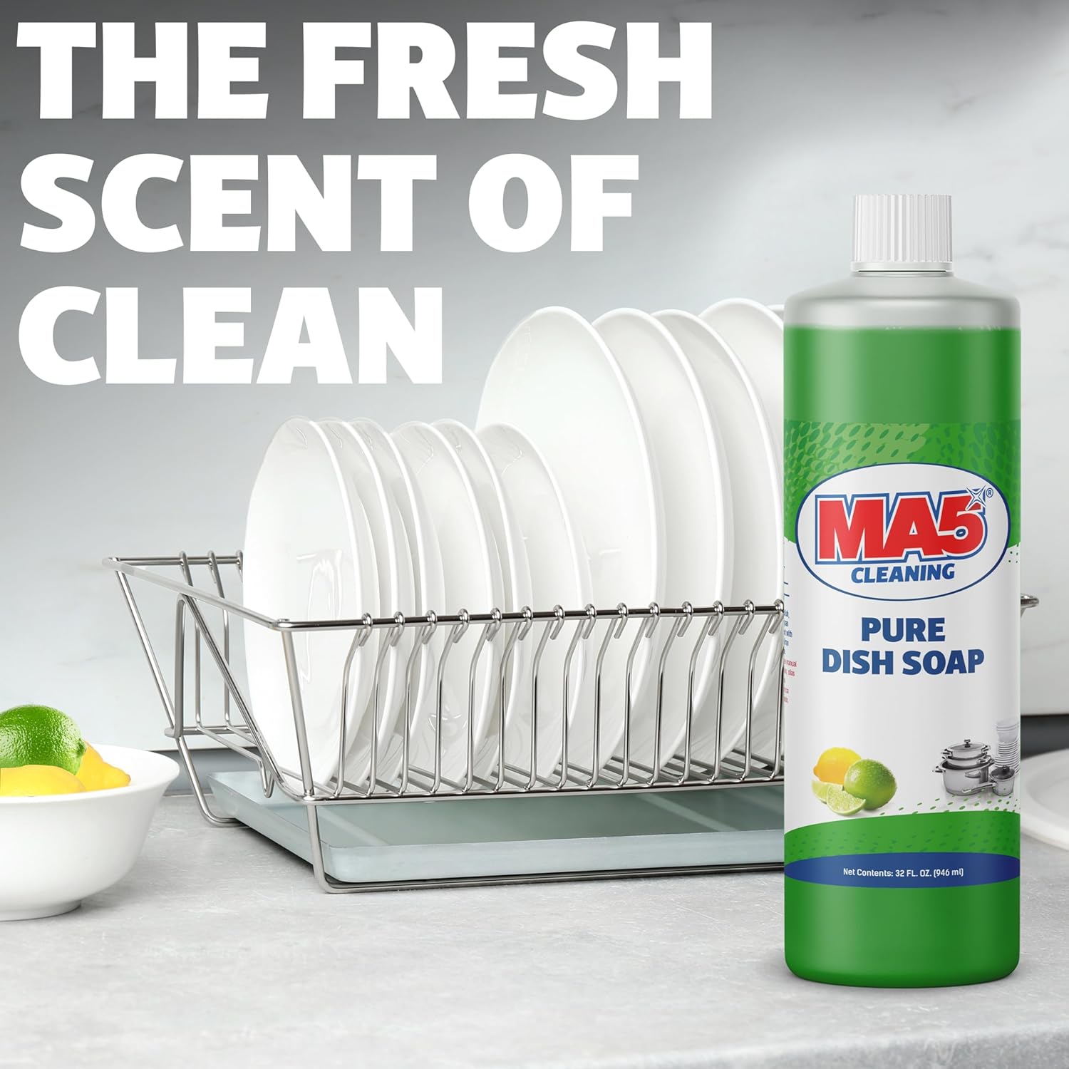 MA5X CLEANING Pure Liquid Dish Soap, 32oz : Health & Household