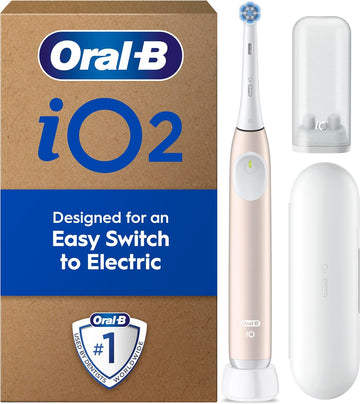Oral-B Pro 3 Electric Toothbrushes Adults, 1 Toothbrush Head & Travel Case, 3 Modes With Teeth Whitening, 2 Pin Uk Plug, Pink