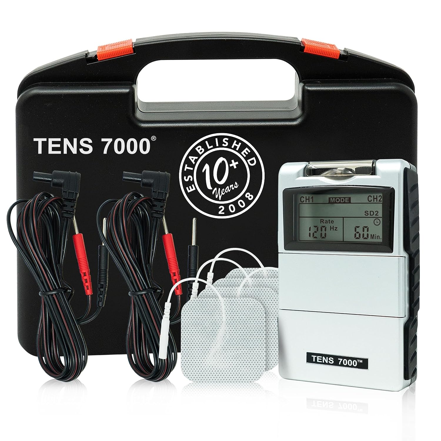 TENS 7000 Digital TENS Unit with Accessories - TENS Unit Muscle Stimulator for Back Pain Relief, Shoulder Pain Relief, Neck Pain, Sciatica Pain Relief, Nerve Pain Relief