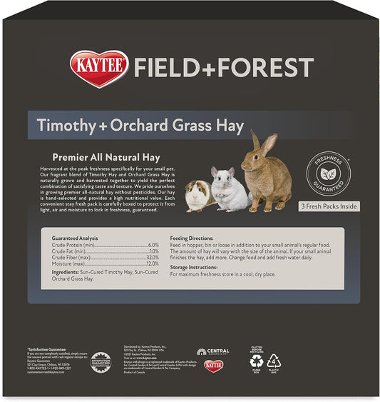 Kaytee Field+Forest Timothy+Orchard Grass Hay 90 Ounces