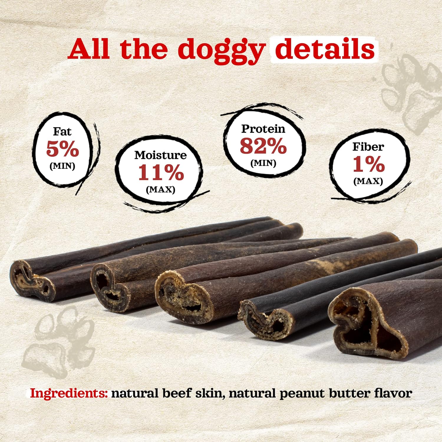 Natural Farm Peanut Butter Flavor Collagen Sticks for Dogs (6 Inch, 25 Pack), Long-Lasting Beef Collagen Sticks, Rawhide Alternative Chews with Chondroitin & Glucosamine, Low-Fat Dental Treats : Pet Supplies