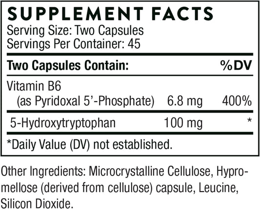 Thorne 5-Hydroxytryptophan (5-Htp) - Serotonin Support For Sleep And Stress Management - 90 Capsules