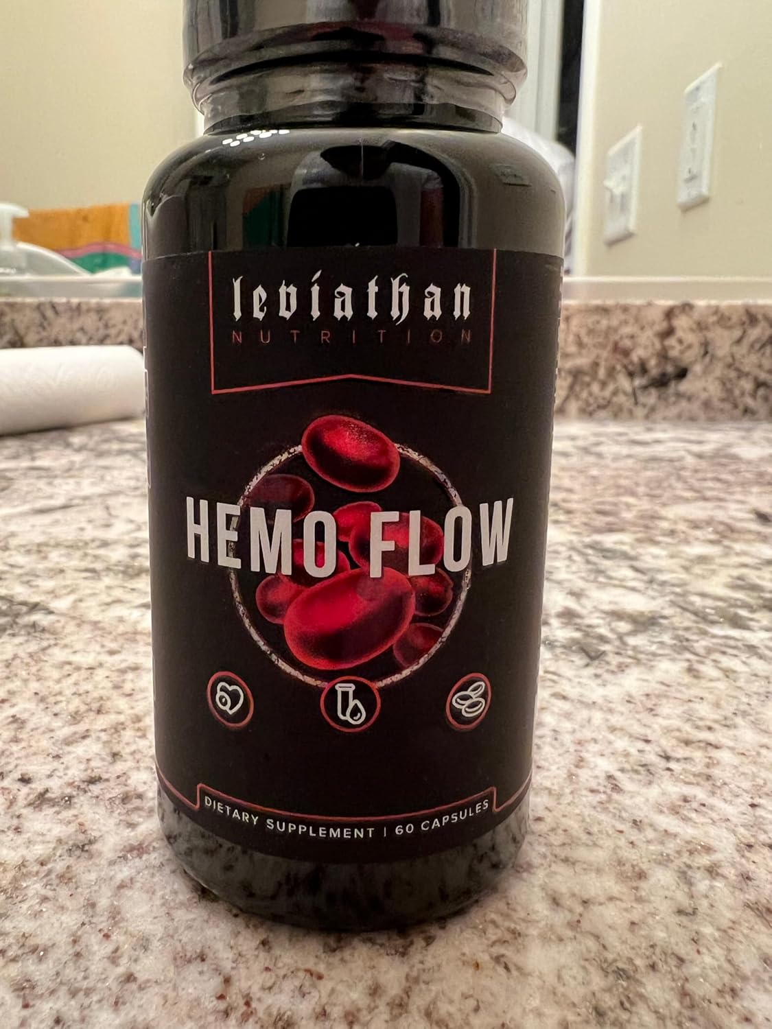 Leviathan Nutrition Hemo Flow | Supplement With Nattokinase For Nitric Oxide : Health & Household