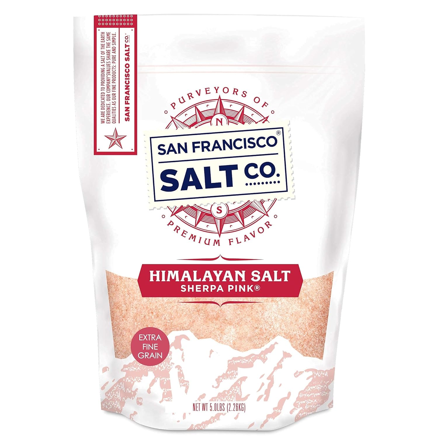 Sherpa Pink Himalayan Salt - 5 Lbs. Extra-Fine Grain