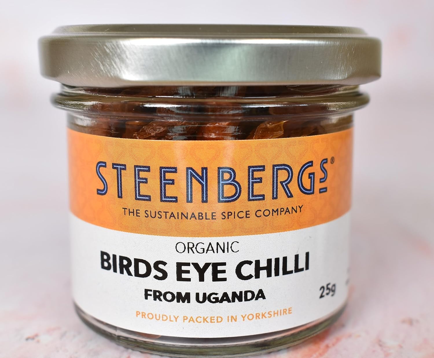 Steenbergs Organic Birds Eye Chilli Whole Dried Standard 25G