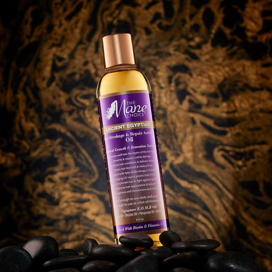 The Mane Choice Ancient Egyptian Anti-Breakage Hair Oil, 8 Oz, Lightweight Natural Hair Oil, Strengthens & Protects With Biotin & Vitamins - Paraben & Sulfate Free