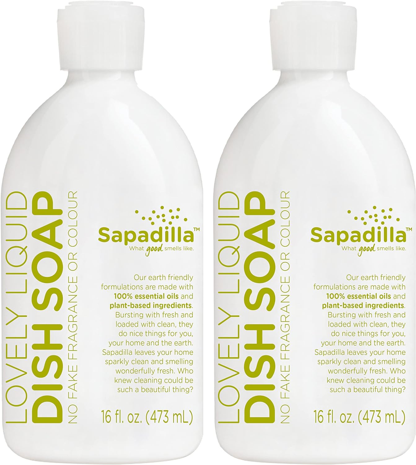 Sapadilla Liquid Dish Soap - Rosemary + Peppermint - Made with 100% Pure Essential Oil Blends, Tough on Grease, Aromatic & Fragrant Dishwashing Liquid, Plant Based, Biodegradable, 12 Ounce (Pack of 2)