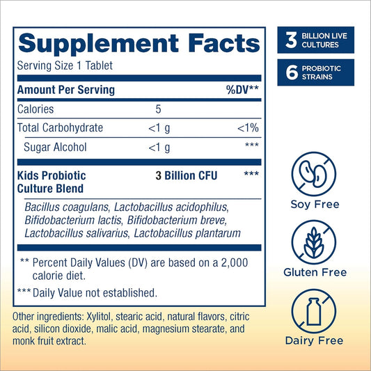 Renew Life Kids Probiotic Gummies, Supports Digestive & Immune Health, Prebiotics & Probiotics, Raspberry, 30 Gummies