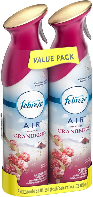Febreze Air fresh-twist Cranberry 2 bottles