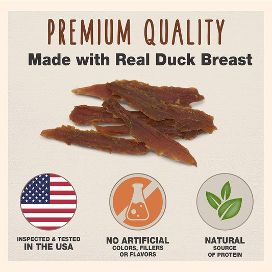 Cadet Gourmet Duck Breast Dog Treats - Healthy & Natural Dog Training Treats For Small & Large Dogs - Inspected & Tested In Usa (28 Oz.)