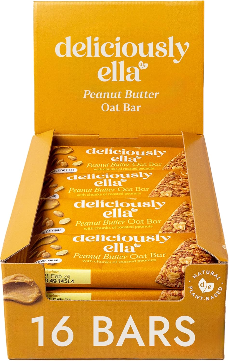Deliciously Ella, Apple, Raisin And Cinnamon Oat Bar, 50G, Pack Of 16