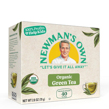Newmans Own Organics Organic Royal Green Tea, 40 Ct