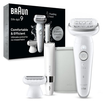 Braun Silk-Épil 9 Epilator, Wet & Dry, Lasting Smooth Skin, Se9-441