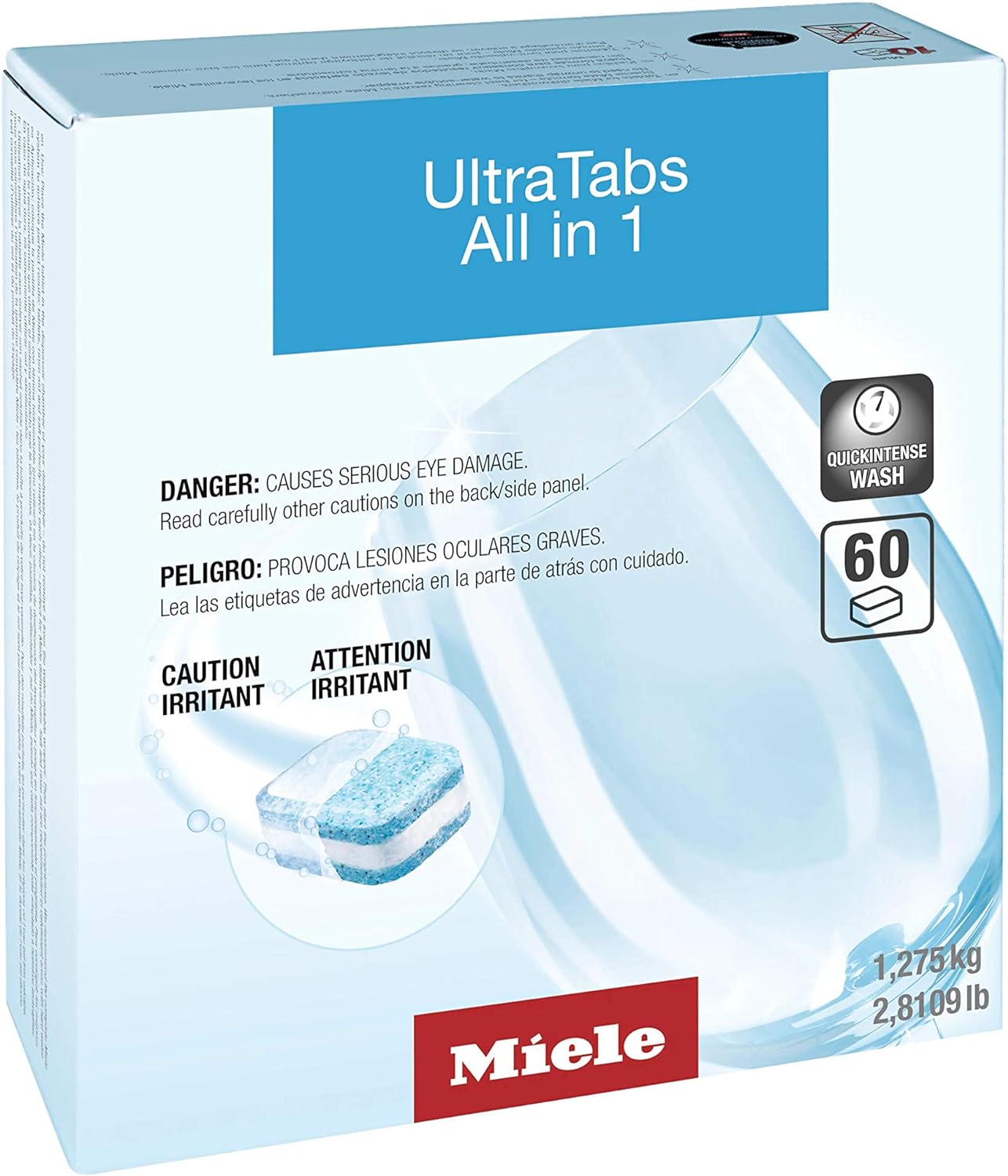 Miele 10245660 Dishwasher Tabs-20 per box 3X20, 60 Count (Pack of 1), White