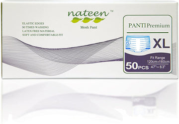 Tendercare Nateen - Reusable Incontinence Pants - 50 Extra Large Adult Mesh Pants - Incontinence Stretch Net Pants for Men & Women - Latex Free Material