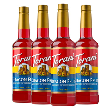 Torani Flavored Drink Syrup, Dragon Fruit, 25.4 Fl Oz (Pack Of 4)