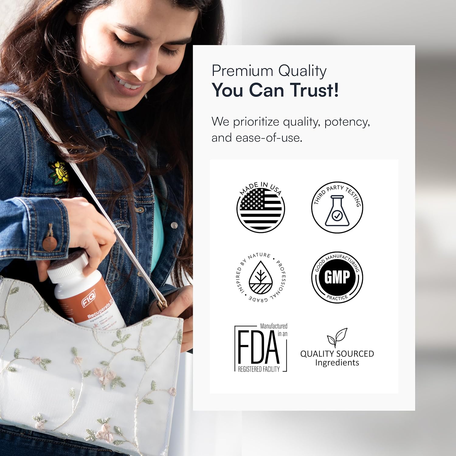 Fiq - Recuperate Iq - 5-In-1 Copper Supplements With Copper Bisglycinate - Easy-To-Swallow 2Mg Capsules - High Absorption, Boosts Energy - 60 Capsules : Health & Household