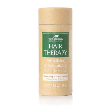 Plant Therapy Hair Therapy Dry Shampoo Powder 1.7 oz Refreshing, Revitalizing, Rejuvenating with Rosemary, Cedarwood & Vitamin E