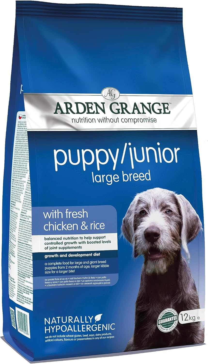 Arden Grange Junior Puppy Large Breed Chicken and Rice Dog Food 2 x 12kg :PC & Video Games