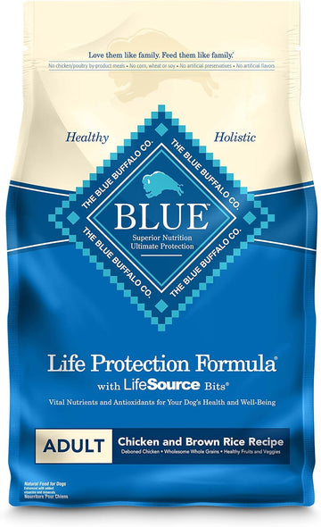 Blue Buffalo Life Protection Formula Natural Adult Dry Dog Food, Chicken And Brown Rice 6-Lb