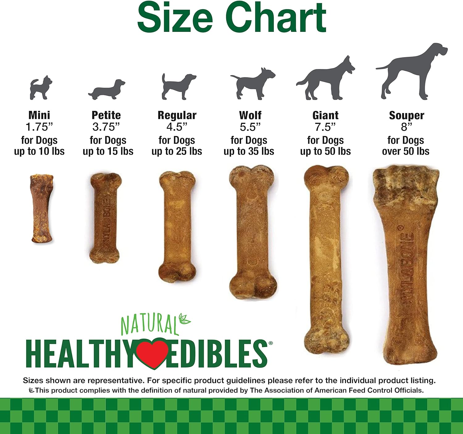 Pet Supplies : Pet Treat Bones : Nylabone Healthy Edibles Natural Puppy Chews Long Lasting Lamb & Apple Flavor Treats for Puppies, X-Small/Petite (8 Count) : Amazon.com