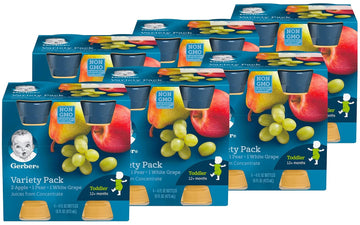 Gerber Juice Fruit 2 Apple, 1 Pear, 1 White Grape Juices From Concentrate Variety 16 Fl Oz (Pack Of 6)